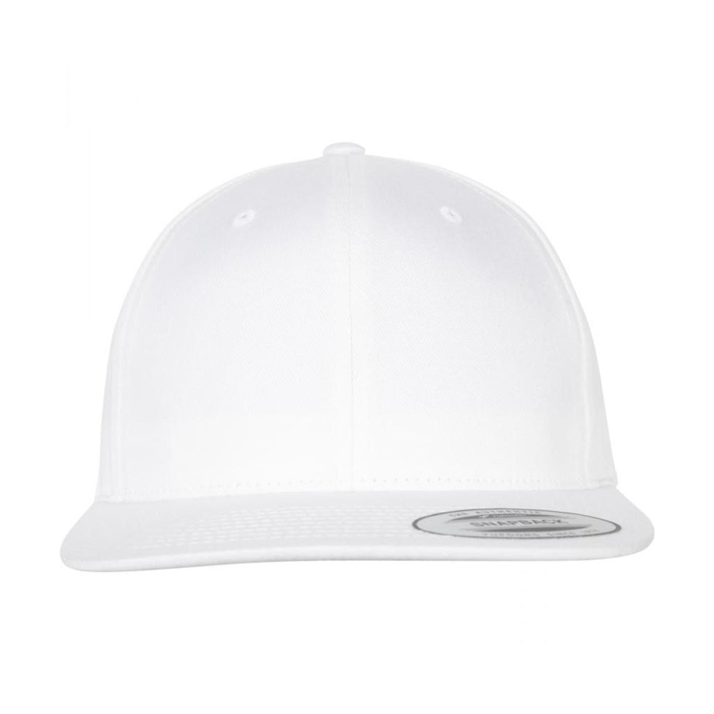 Yupoong - Organic Cotton Snapback - White - capstore.dk